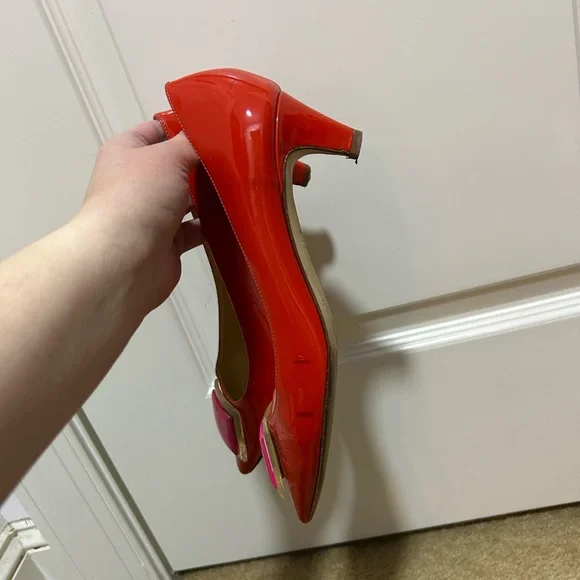 Kate Spade ♠️ Bijou leather short heels - Picture 6 of 9